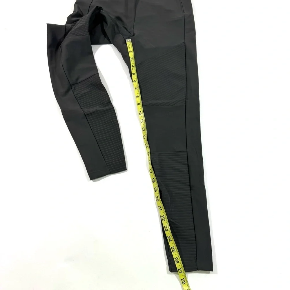 Athleta Madison Moto Legging Pants Skinny Green